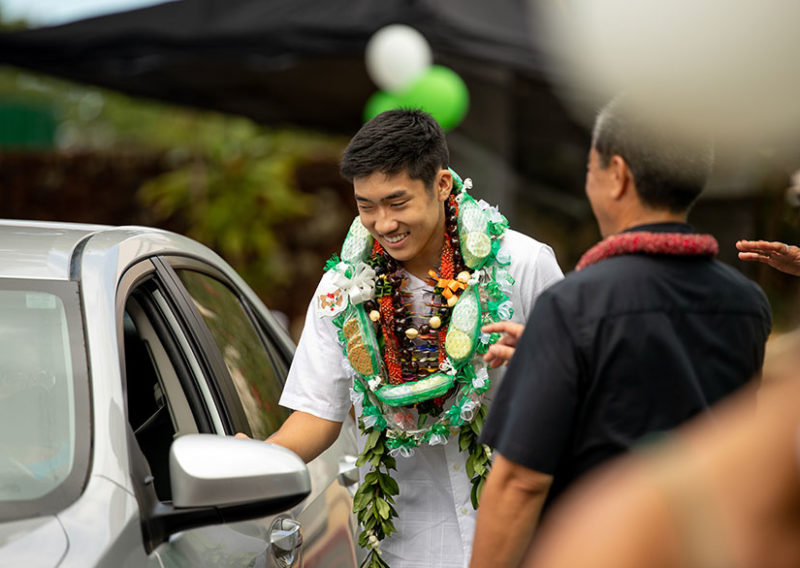 Man in lei